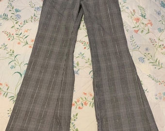 Paris Blues Plaid Boot Cut Trousers