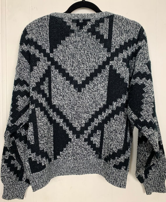 Miller Outerwear Black and Gray Sweater - image 2