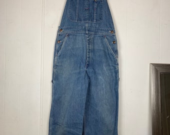 Big Mac Square Bak Denim Overalls - Etsy