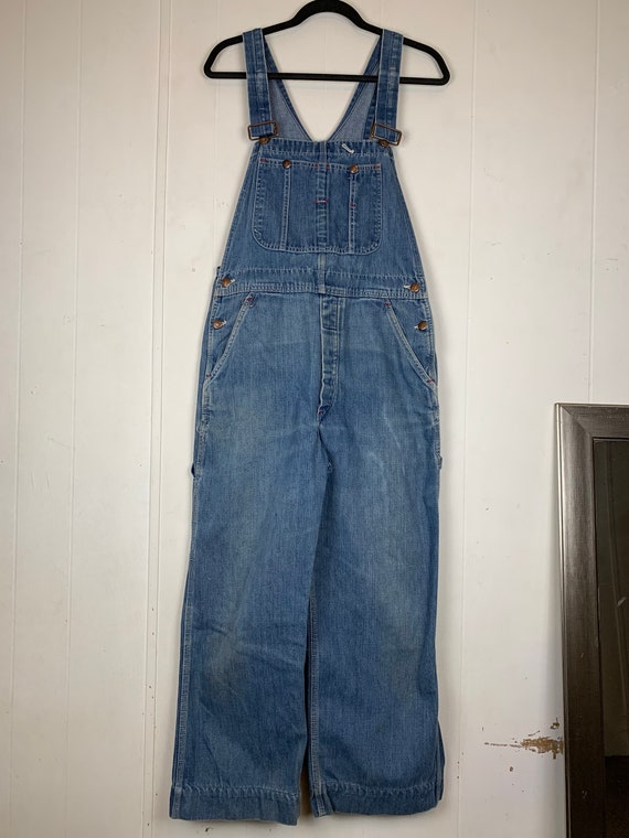 Big Mac Square Bak Denim Overalls