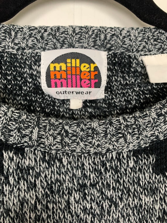 Miller Outerwear Black and Gray Sweater - image 3