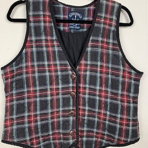 Chaleco acolchado a cuadros Original de Solutions