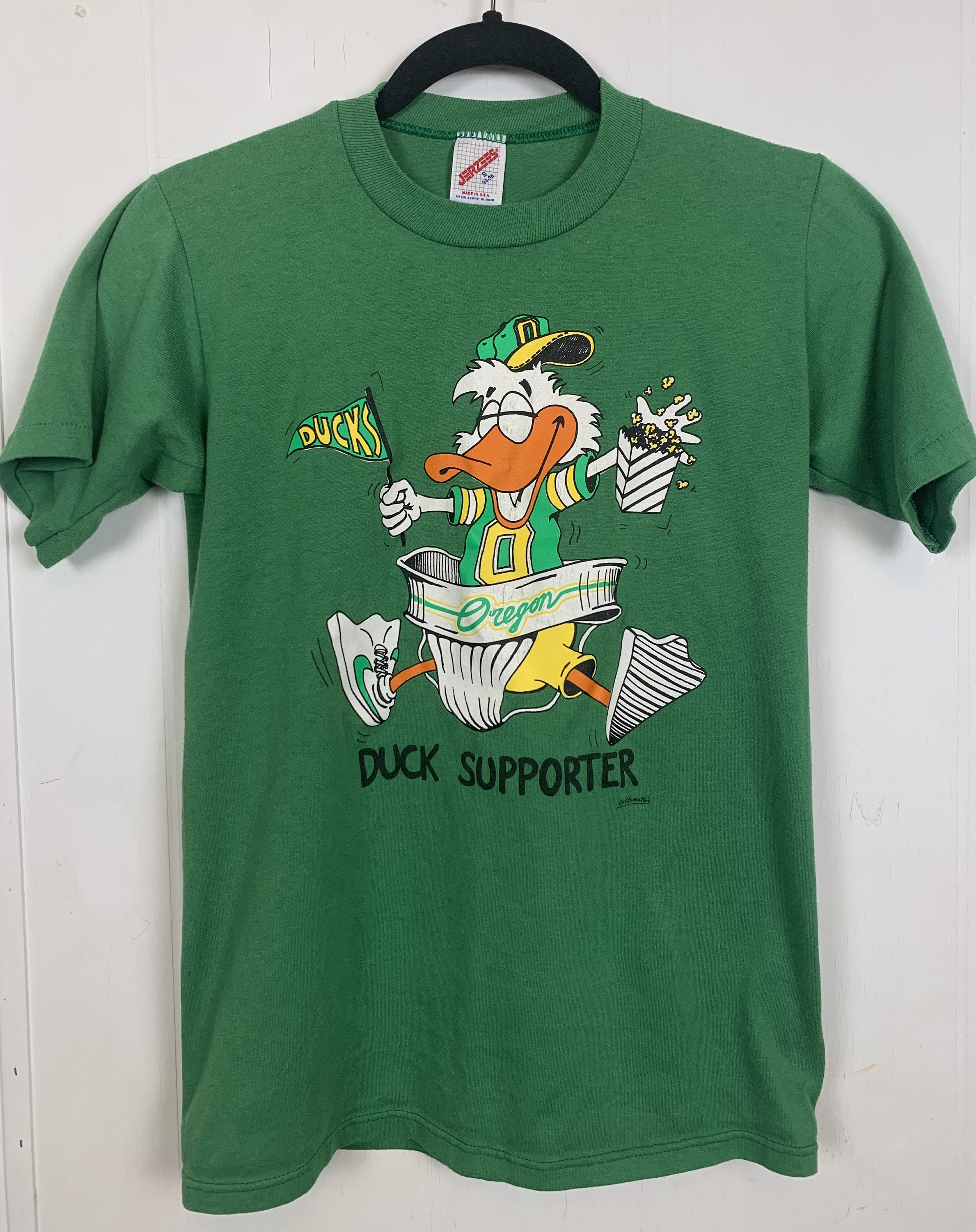 Oregon Ducks Vintage 80s Duck Supporter T-shirt - Etsy