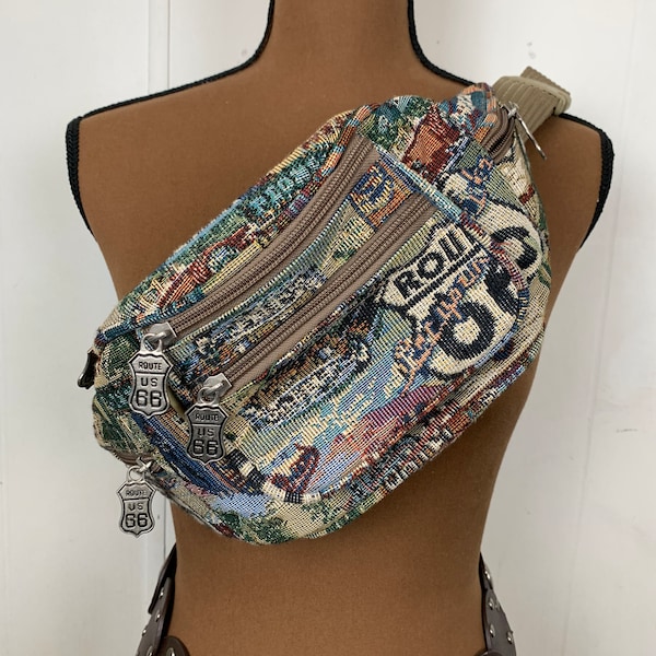 Pioneer Express Route 66 Tapestry Fanny Pack