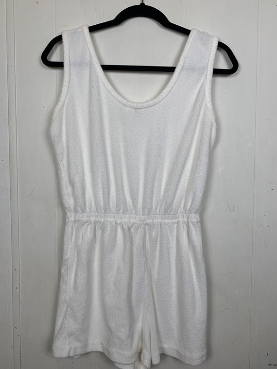 Wear it Out White Terry Cloth Romper