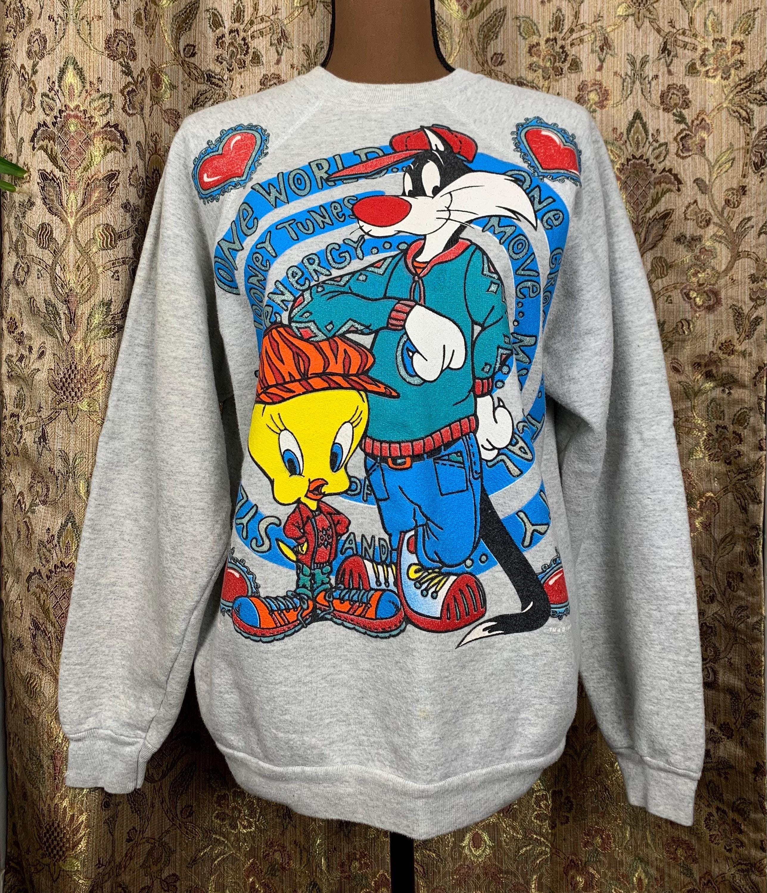 Tweety×Sylvester Design Sweat Tops Sylvester Tweety Sweatshirt - Etsy