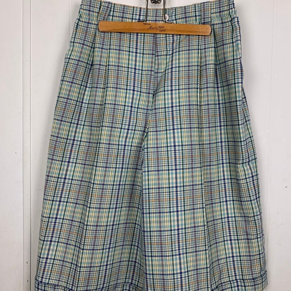 Plaid Vintage 1980s Gauchos