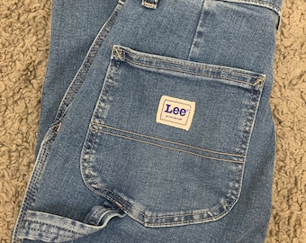 Lee Workwear Straight Leg Blue Jeans