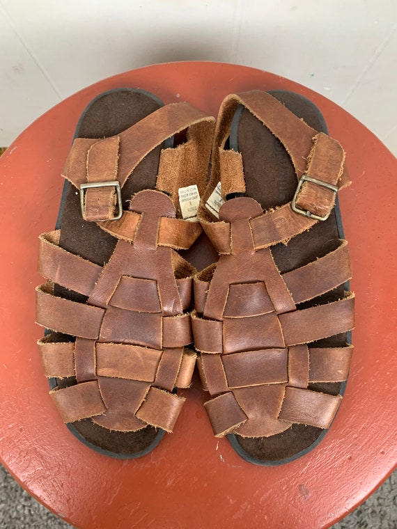 Goody Two Shoes Brown Leather Fisherman Sandals