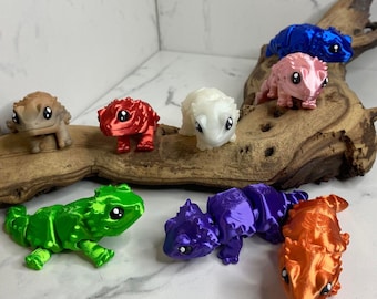 3D Printed Mini Bearded Dragon Fidget Toys