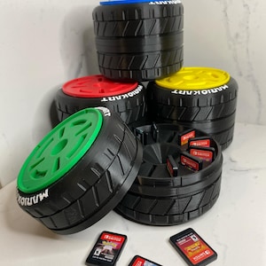 3Dプリントマリオカート収納ケース、ニンテンドースイッチゲーム、SDカード