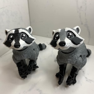 3D Gedruckt voll posierbar Waschbär, Fidget Spielzeug, Sensorisches Spielzeug, Trash Panda, Spaß, niedliches Tierspielzeug
