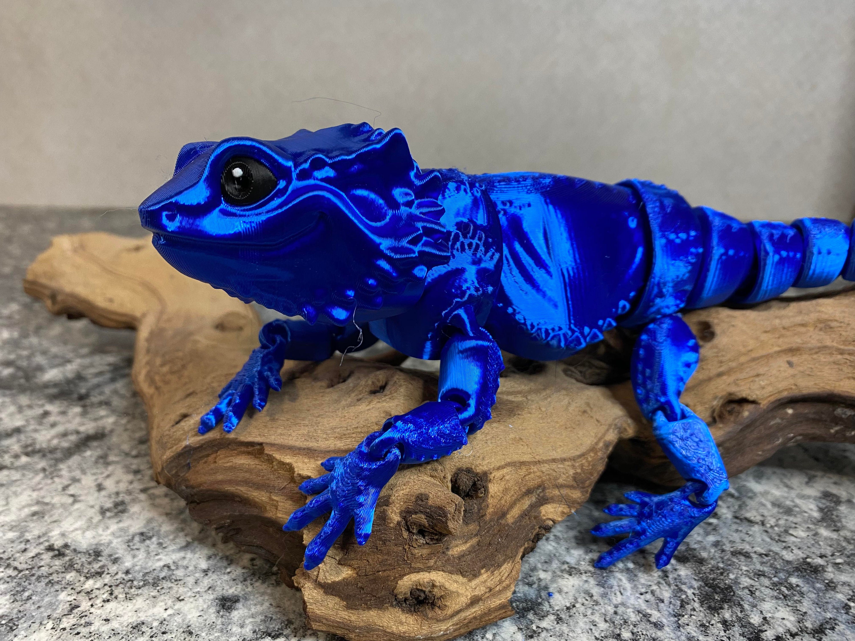 3d Printed Bearded Dragon Articulating Fidget Toy, Vibrant, Realistic, Animal Toys, Gifts for