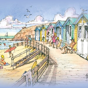 Bude Beach Huts and Summerleaze Beach Gift Card (Blank)