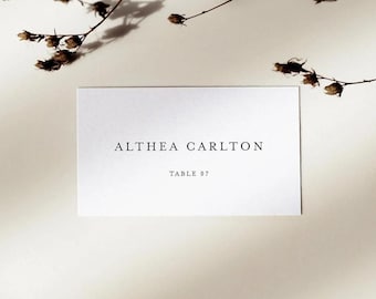 Printed Wedding Place Cards, Personalized Flat or Folded Escort Cards, Custom Guest Name Cards