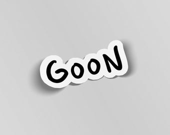 Pegatinas para portátil de Goon, pegatinas divertidas, calcomanías para portátil con sarcasmo, pegatinas para vasos, pegatinas para botellas de agua