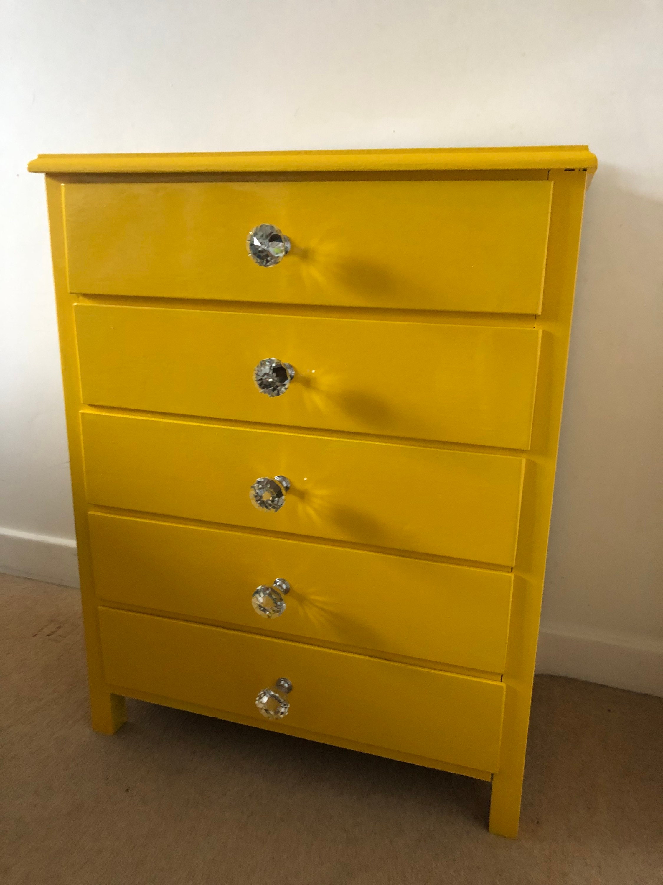 French Chest of Drawers Annie Sloan Old White Chalk Painted Shabby