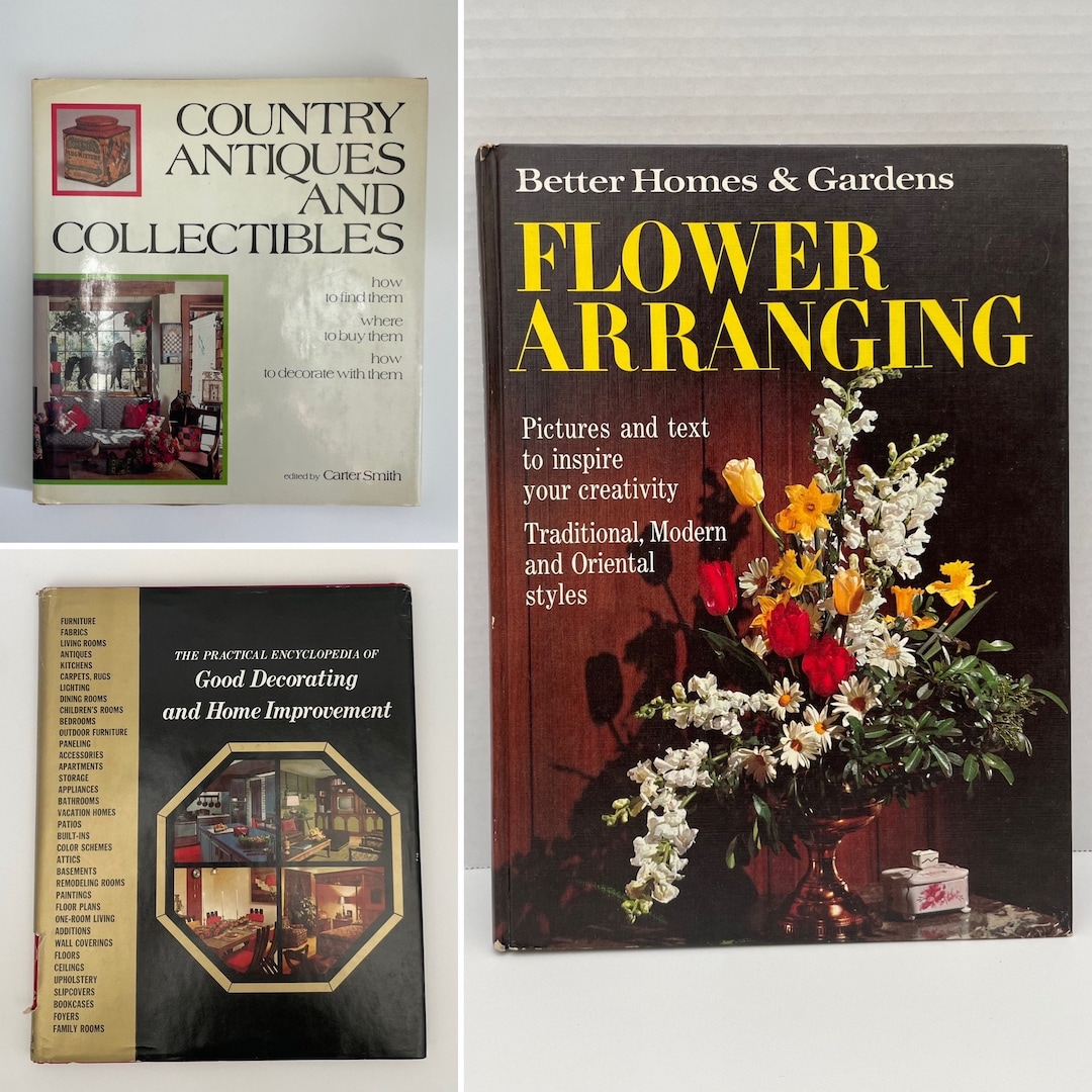Vintage Coffee Table Books Vintage Home Decor Books Etsy