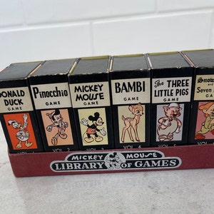 Mickey Mouse Library of Games - Etsy