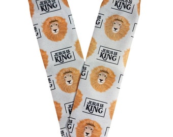 Jesus Is King Socks, 80s Fashion For All Ages, Sublimation, Gender Neutral, Long Socks, Party Favors, Easter Basket, Lion of Judah