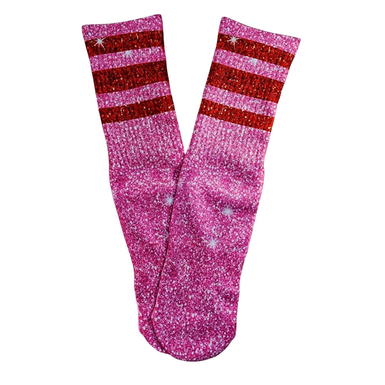 Red Glitter Socks image