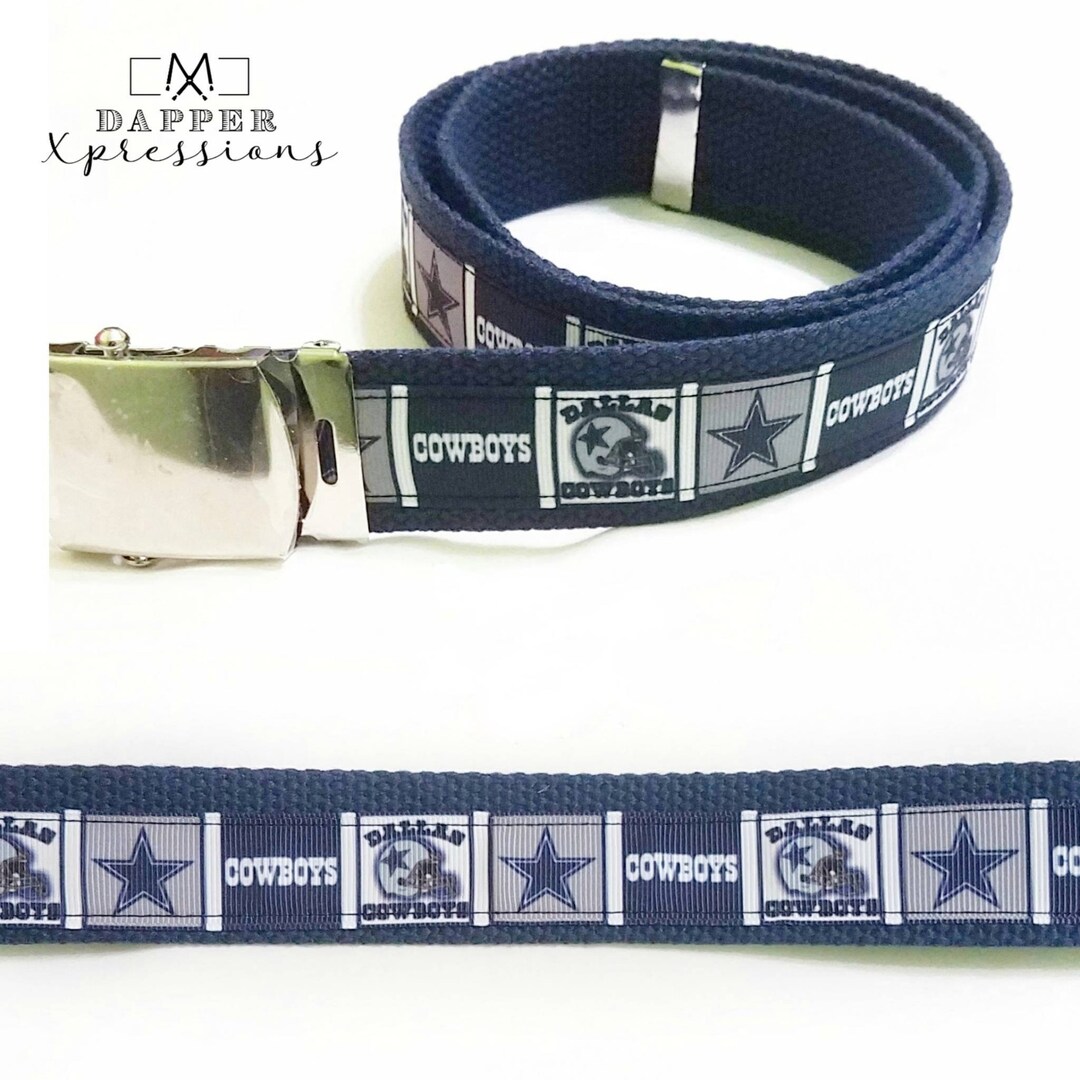 Dallas Cowboys Belt. Adjustable Fashion Belt for Ages Toddler to Adult