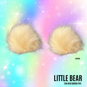 Little Bear Spacehead Earz - Hair Clips, Accessory, Hair Styles, Hair Braids, Rave Outfit, Space Buns, Pom-Pom, Bunz, Festival, Outfit Idea