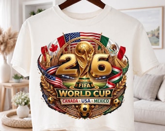 2026 Soccer Tournament Clipart | USA Canada Mexico Football Design | North America Sports Sublimation PNG | Soccer Fan Graphic