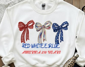 Red White & Blue 250 Anniversary Png, America 1776-2026 Freedom Png, Independence Day Retro USA Png, America Flag Png, Patriotic Coquette