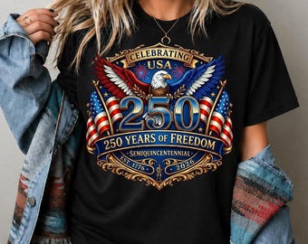 Emblema da Águia do 250º Aniversário dos EUA (Download Digital) América 250 Águia Americana Semiquincentenário Presente para Amantes da História, Orgulho Americano