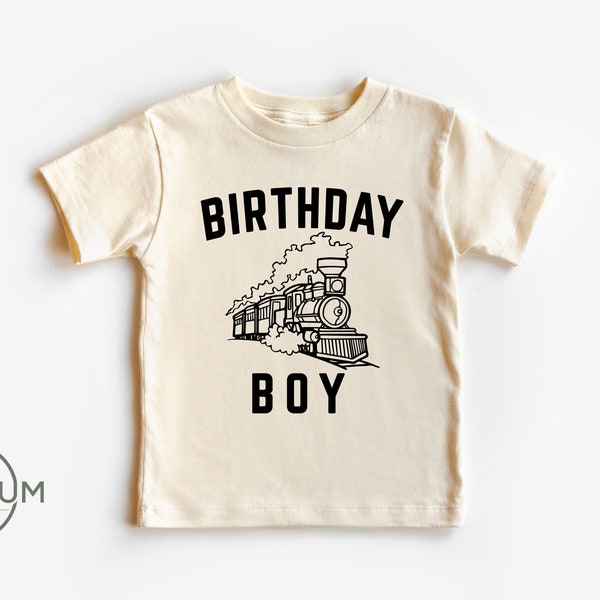 Birthday Boy® Train Toddler Shirt | 100% Premium Cotton | Available In Toddler Shirt or Onesie® | Train Design