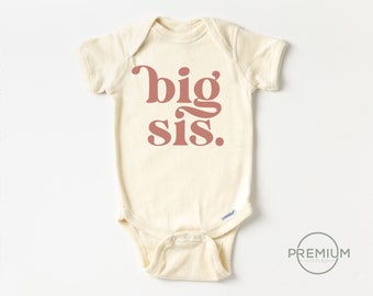 Big Sis Onesie®- Big Sister Shirt - Retro Boho Pregnancy Announcement