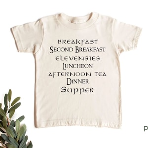 Second Breakfast Toddler Shirt | 100% Premium Cotton | Natural Color | Available in Toddler Shirt or Onesie®