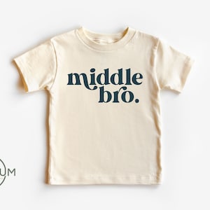 Middle Bro Onesie®- Middle Brother Shirt - Retro Boho Little Brother Pregnancy Announcement