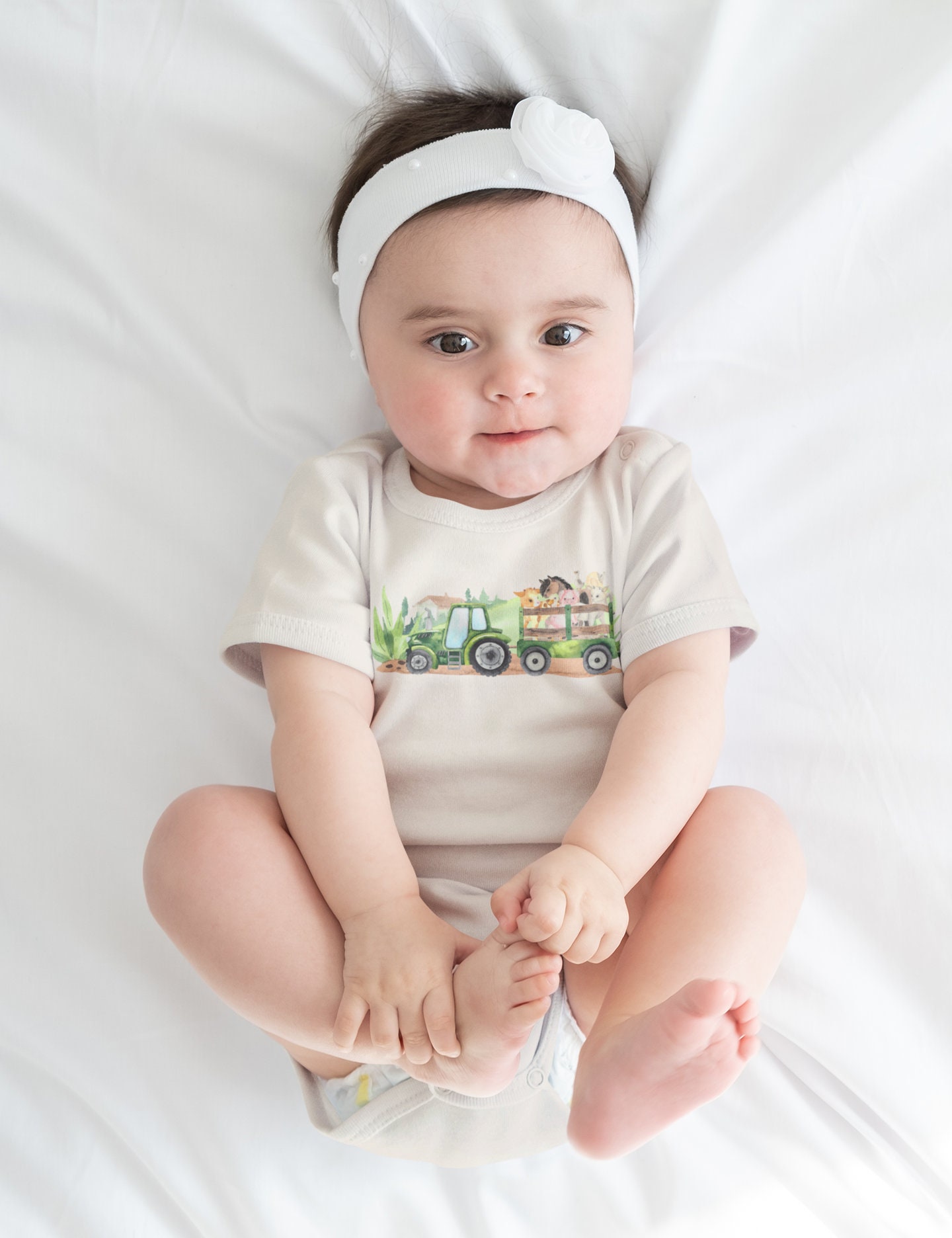 Farm Animal Onesie® Tractor Onesie® Life on the Farm Shirt Etsy