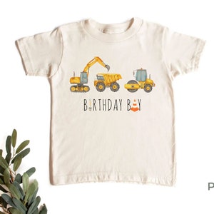 Birthday Boy® Construction Shirt - 100% Premium Cotton - Available in Toddler Shirt or Onesie®