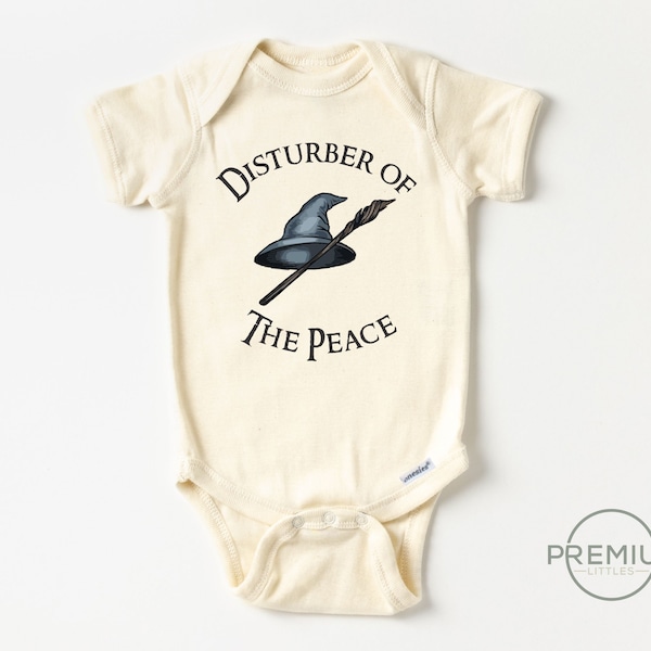 Disturber Of The Peace Onesie® - 100% Premium Cotton - Natural Color - Available in SS Onesie®, LS Onesie® or Toddler Shirt