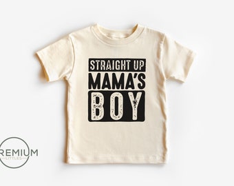 Mama's Boy Onesie® Straight up Mamas Boy Shirt Natural Onesie
