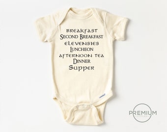 Second Breakfast Onesie® | 100% Premium Cotton | Natural Color | Available in Toddler Shirt, SS Onesie® or LS Onesie®