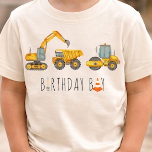 Birthday Boy Construction Truck Shirt | Party Outfit