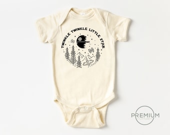 Twinkle Twinkle Little Star Onesie® | 100% Premium Cotton | Cream Color | Available in SS Onesie® LS Onesie® and Toddler Shirt