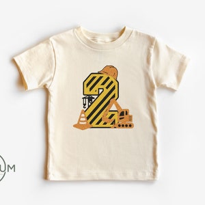 2 Year Old Construction Shirt Construction Birthday Shirt 2 Year Old Birthday Shirt 2nd Birthday Shirt 2 Year Old Construction Party image 1