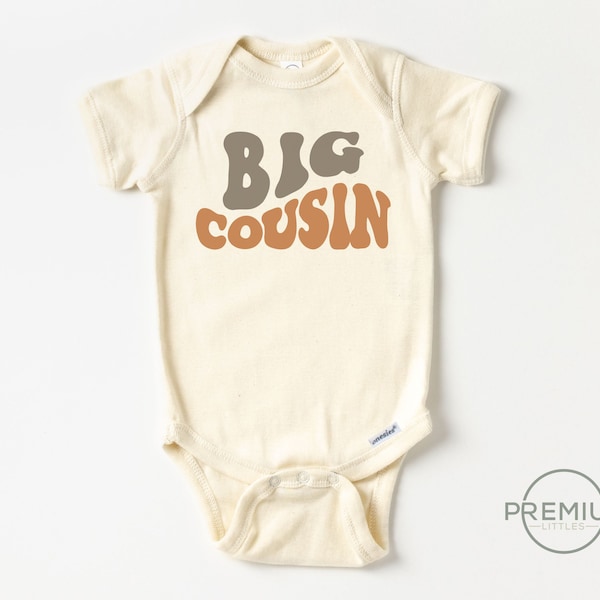 Big Cousin Onesie® - Baby Cousin Reveal -  Natural Shirt