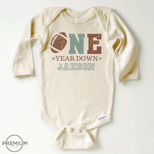 Personalized Football 1st Birthday Onesie® - One Year Down