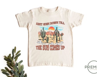 Ain't Goin Down Til the Sun Comes Up Baby Onesie® - Kids T-Shirt - Country Music Baby Shower Gift