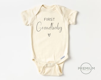 Baby Announcement Onesie® - First Grandbaby - Pregnancy Announcement - Coming Soon Bodysuit - 1st Grandchild Reveal - First Grandchild
