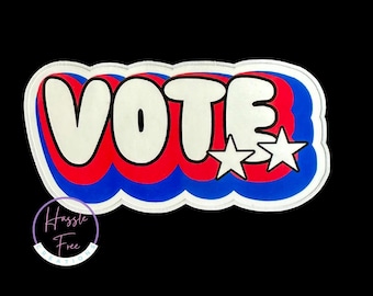 Vote | America Vote| Vinyl Sticker | Political | Election 2024 | Cat Ladies| Democrat| Vote | Kamala