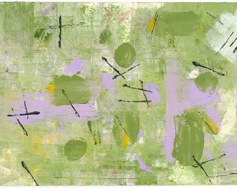 Green Abstract Original Painting
