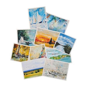 Driftwood Dreams Collection Coastal | Sunset Nautical Blank Cards