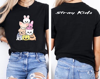 Cute Stray Kids Chibi T-Shirt, Music Lover Gift
